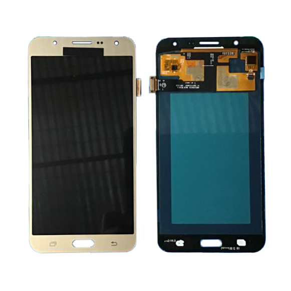 LCD PANTALLA SAMSUNG GALAXY J7 J700 COMPLETA DORADA SIN MARCO