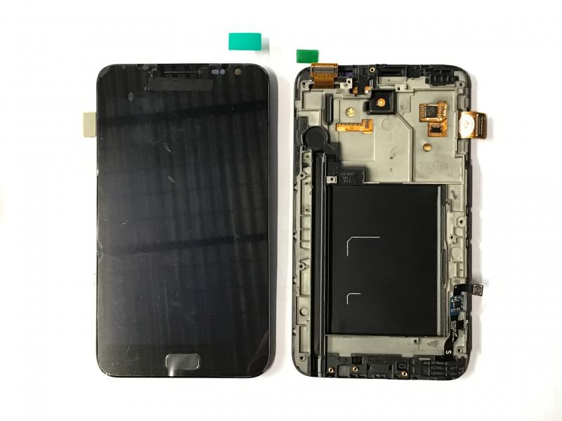 LCD PANTALLA SAMSUNG GALAXY NOTE 1 N7000 COMPLETA NEGRA CON MARCO
