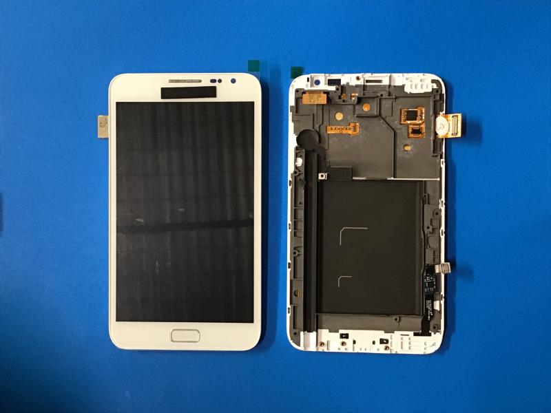 LCD PANTALLA SAMSUNG GALAXY NOTE 2 II N7100 COMPLETA BLANCA CON MARCO