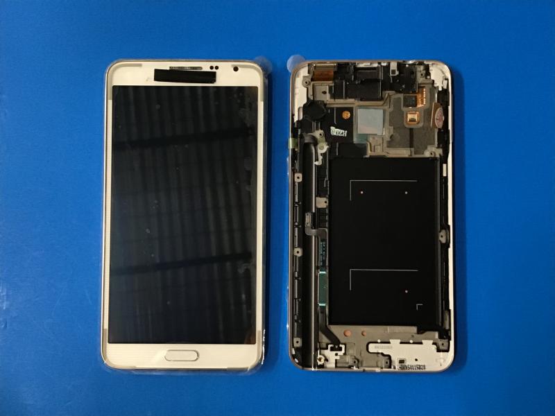 LCD PANTALLA SAMSUNG GALAXY NOTE 3 NEO N7505 COMPLETA BLANCA CON MARCO