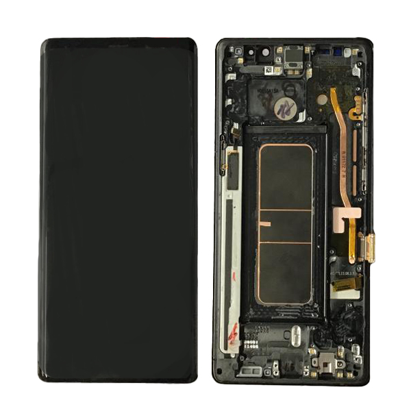 LCD PANTALLA SAMSUNG GALAXY NOTE 8 N950 COMPLETA NEGRA CON MARCO