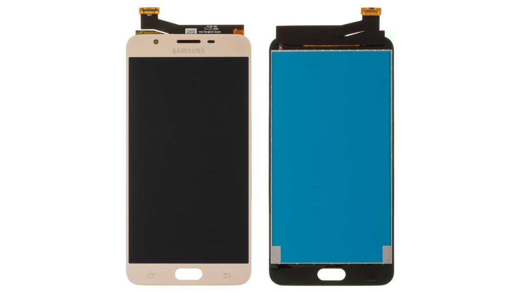 LCD PANTALLA SAMSUNG GALAXY ON NXT J7 PRIME G610 COMPLETA DORADA SIN MARCO