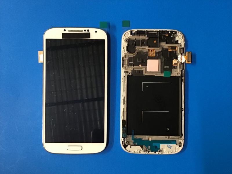 LCD PANTALLA SAMSUNG GALAXY S4 I9500 COMPLETA BLANCO CON MARCO