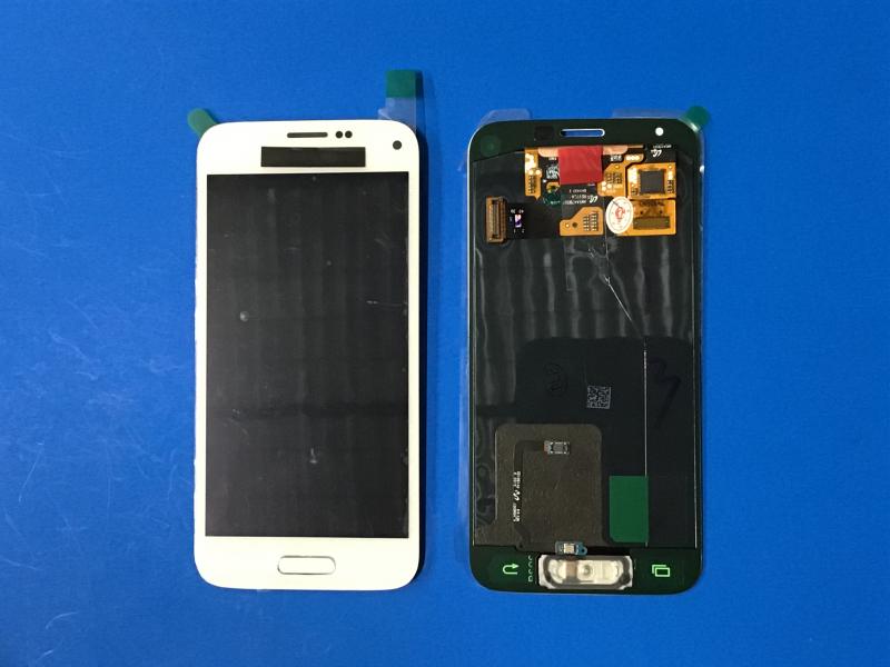 LCD PANTALLA SAMSUNG GALAXY S5 MINI G800 COMPLETA AZUL BLANCA SIN MARCO
