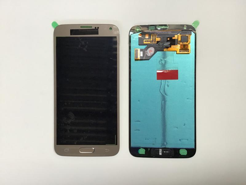 LCD PANTALLA SAMSUNG GALAXY S5 NEO G903 COMPLETA DORADA SIN MARCO