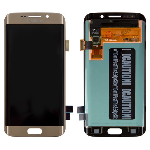 LCD PANTALLA SAMSUNG GALAXY S6 EDGE G925 COMPLETA DORADA SIN MARCO