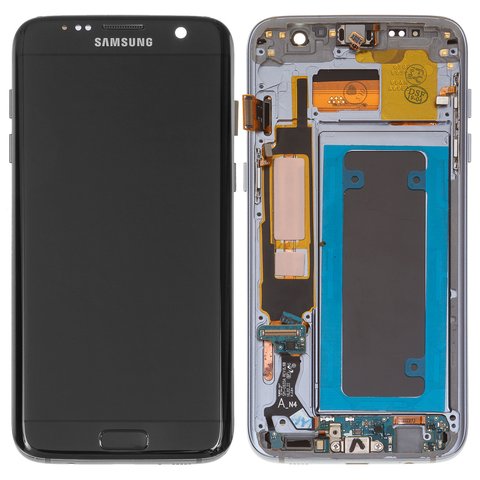LCD PANTALLA SAMSUNG GALAXY S7 EDGE G935 COMPLETA NEGRA CON MARCO