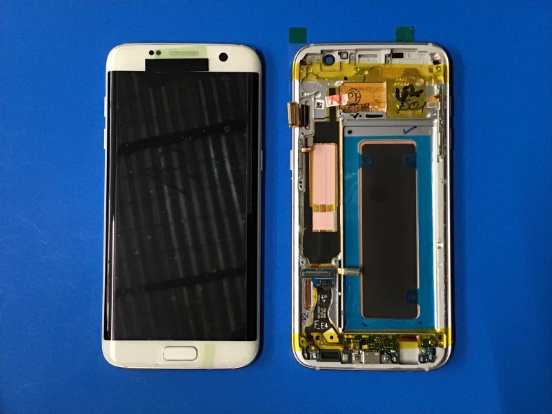 LCD PANTALLA SAMSUNG GALAXY S7 EDGE G935 COMPLETA BLANCA CON MARCO