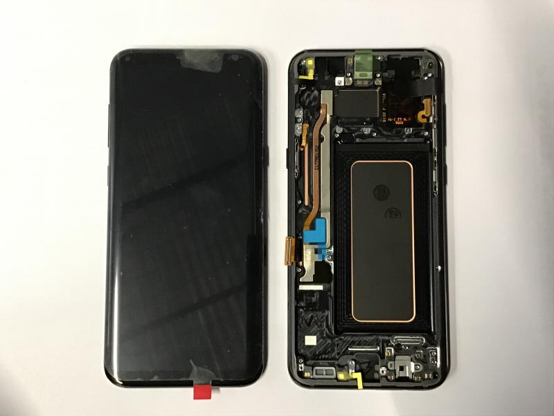LCD PANTALLA SAMSUNG GALAXY S8 PLUS G955 COMPLETA NEGRA CON MARCO