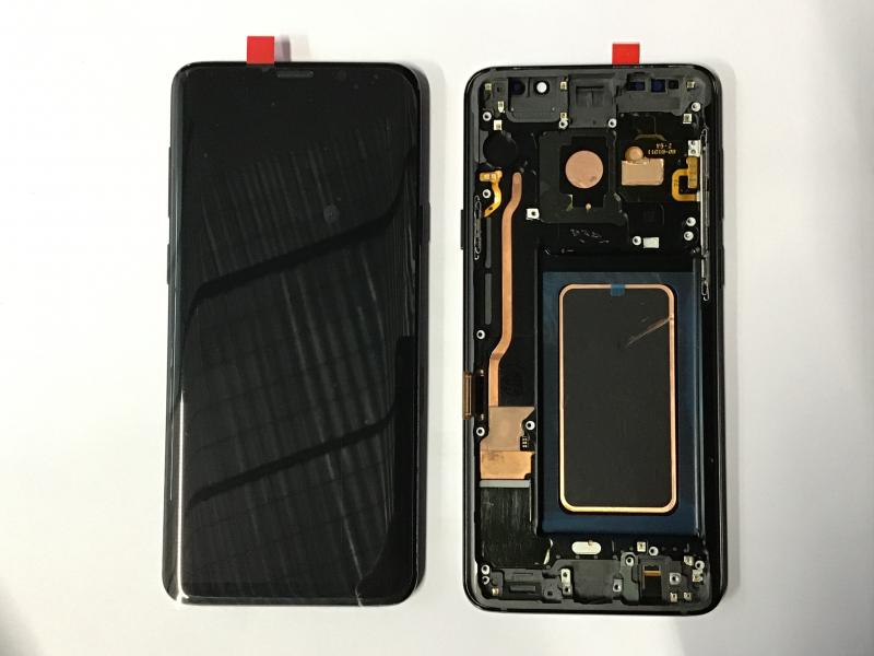 LCD PANTALLA SAMSUNG GALAXY S9 PLUS G965 COMPLETA NEGRA CON MARCO