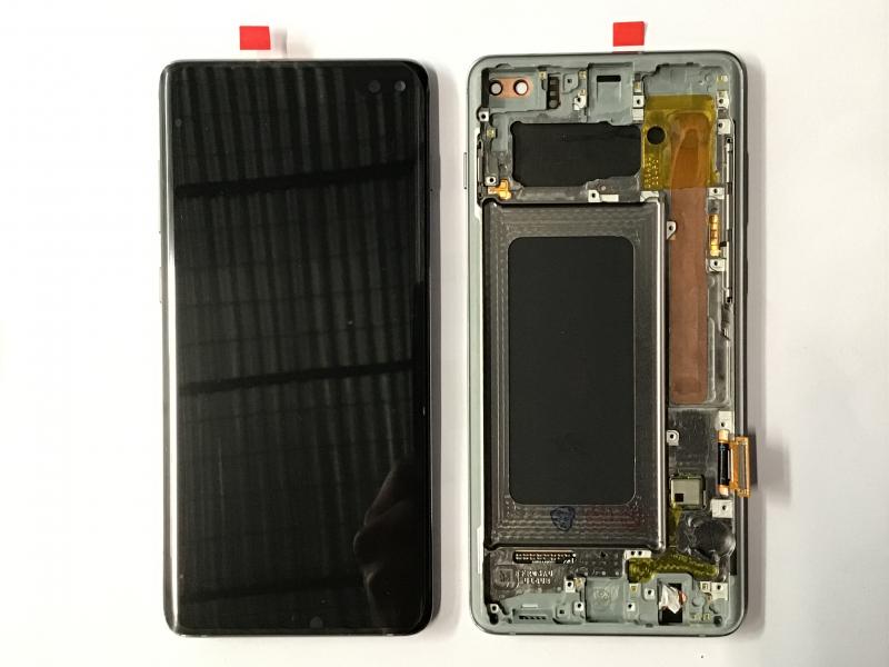 LCD PANTALLA SAMSUNG GALAXY S10 PLUS G975 COMPLETA NEGRA CON MARCO