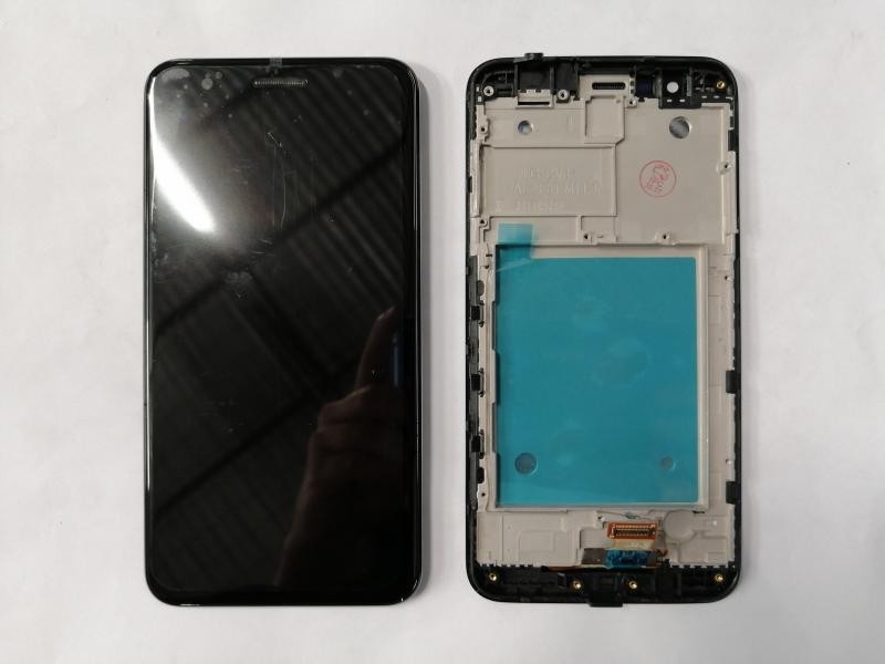 LCD PANTALLA LG K11 PLUS K11 COMPLETA NEGRA CON MARCO