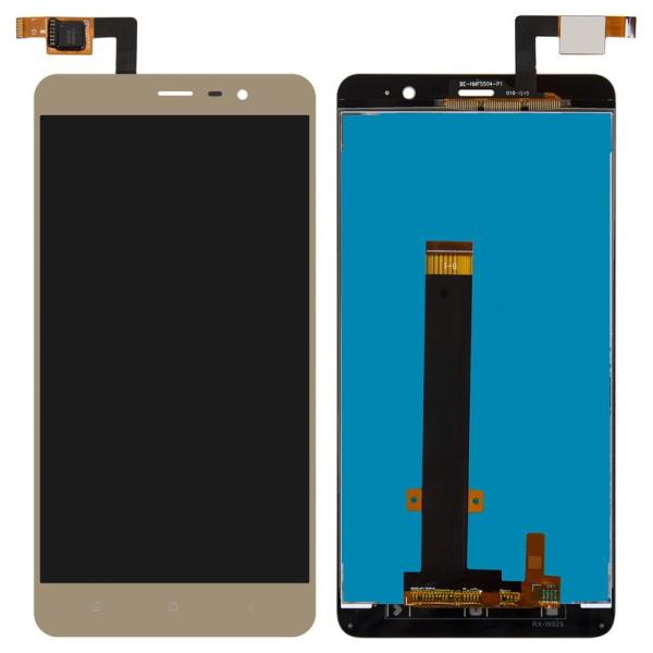 LCD PANTALLA XIAOMI REDMI NOTE 3 COMPLETA DORADA SIN MARCO