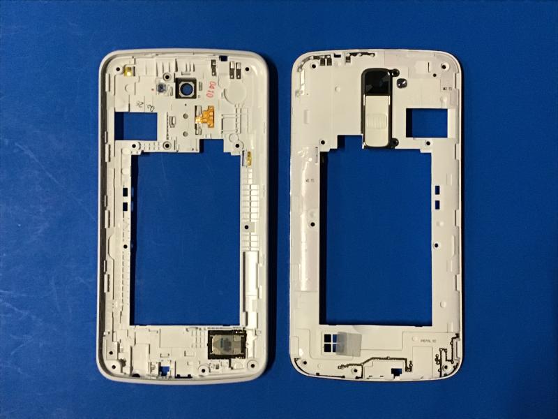 FLEX BOTON ENCENDIDO LENTE CAMARA TIMBRE LG K10 BLANCO BLANCO CON MARCO