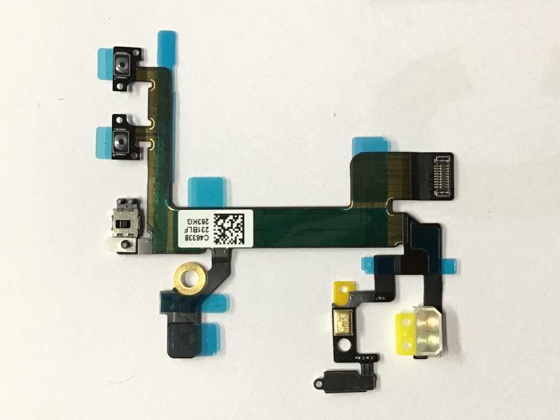 FLEX BOTON ENCENDIDO VOLUMEN SILENCIO MICROFONO SENSOR PROXIMIDAD IPHONE 5GS 5S