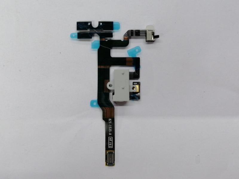 FLEX JACK AUDIO VOLUMEN MICR&Oacute;FONO IPHONE 4GS 4S A1387 BLANCO
