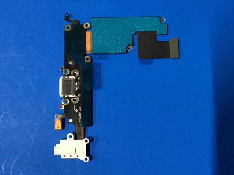 FLEX RACK DE CARGA MICROFONO JACK AUDIO IPHONE 6 PLUS 5.5 USE-TEST BLANCO