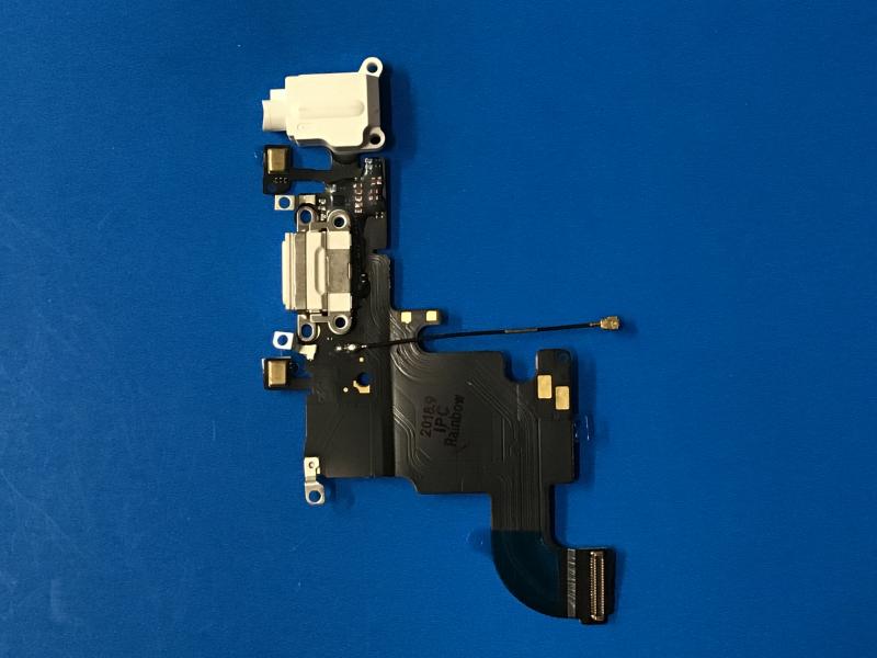 FLEX RACK DE CARGA JACK AUDIO MICROFONO IPHONE 6S 4.7 A1688 A1687 BLANCO