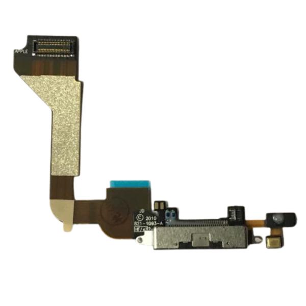 FLEX RACK DE CARGA MICROFONO IPHONE 4G NEGRO