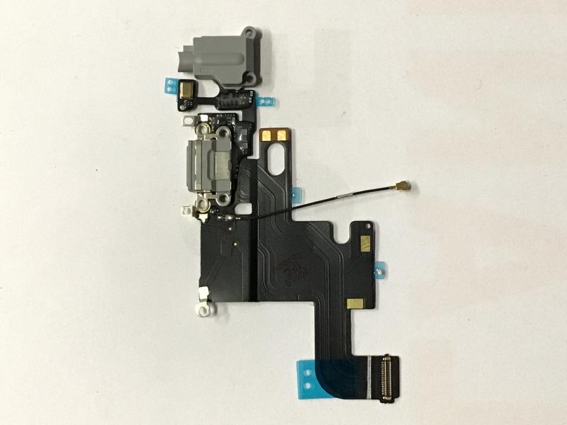 FLEX RACK DE CARGA MICROFONO JACK AUDIO IPHONE 6G 4.7 A1586 A1549 NEGRO