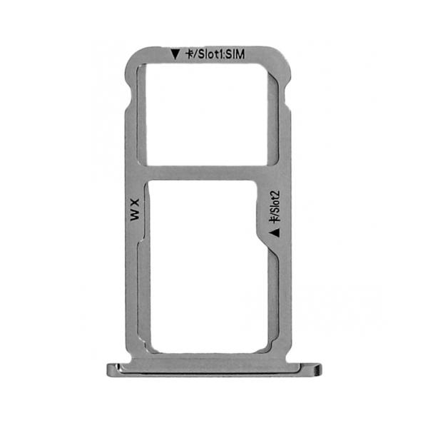 JUEGO BANDEJA DUAL SIM HUAWEI MATE 9 LITE HONOR 6X GR5 2017 GR5 MINI PLATEADO
