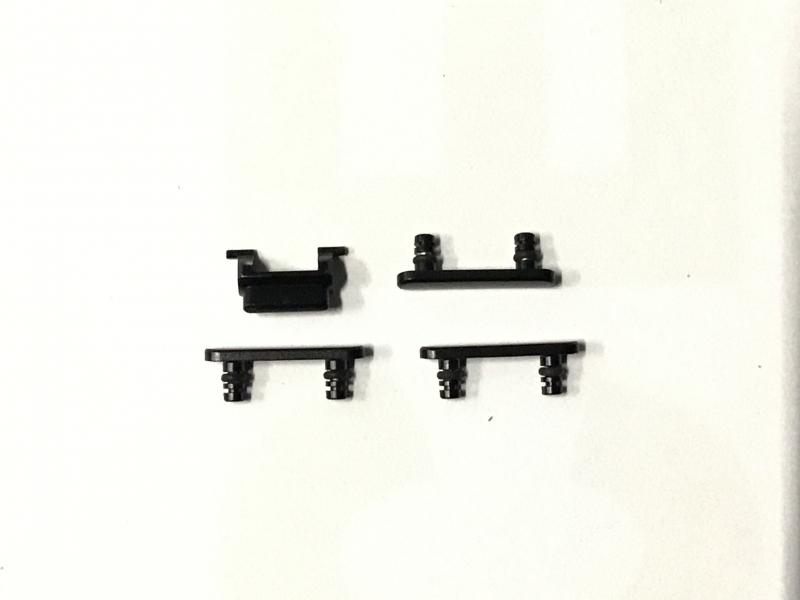 JUEGO BOTONES LATERALES VOLUMEN SILENCIO BLOQUEO ENCENDIDO IPHONE 7G 4.7 A1660 A1778 NEGRO