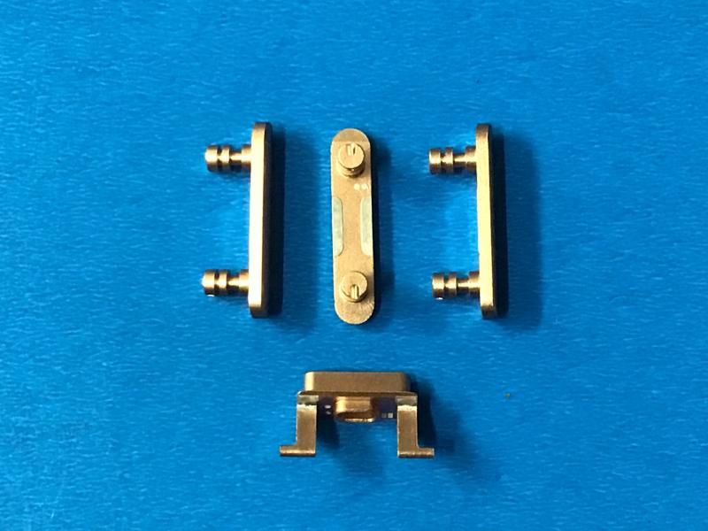JUEGO BOTONES LATERALES VOLUMEN SILENCIO BLOQUEO ENCENDIDO IPHONE 8G 4.7 ROSADO METAL