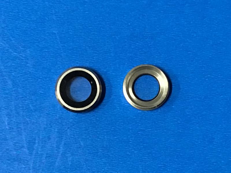 LENTE CAMARA IPHONE 6S 4.7 A1688 A1687 PLATEADO CON MARCO