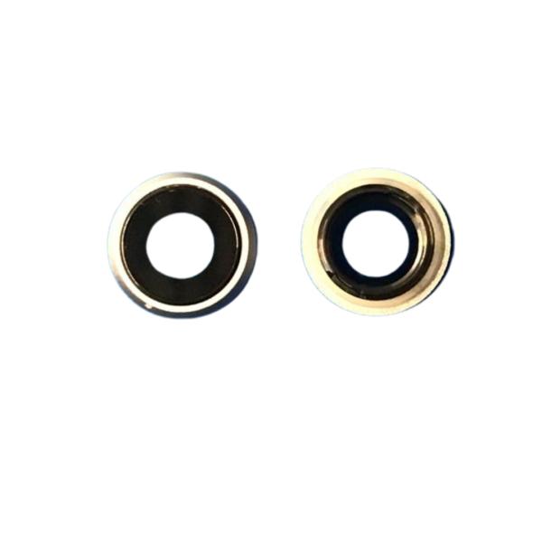 LENTE CAMARA IPHONE 8G 4.7 SE 2020 PLATEADO CON MARCO