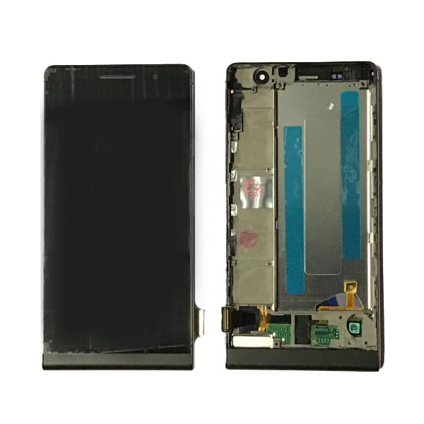 LCD PANTALLA HUAWEI ASCEND P6 U06 COMPLETA NEGRA CON MARCO