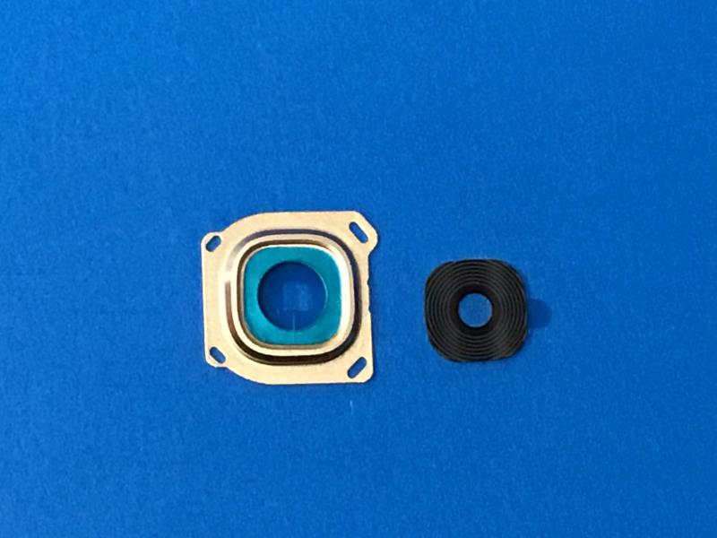 LENTE CAMARA SAMSUNG GALAXY A8 A800 DORADO CON MARCO
