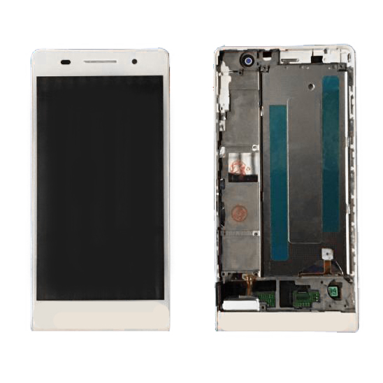 LCD PANTALLA HUAWEI ASCEND P6 U06 COMPLETA BLANCA CON MARCO