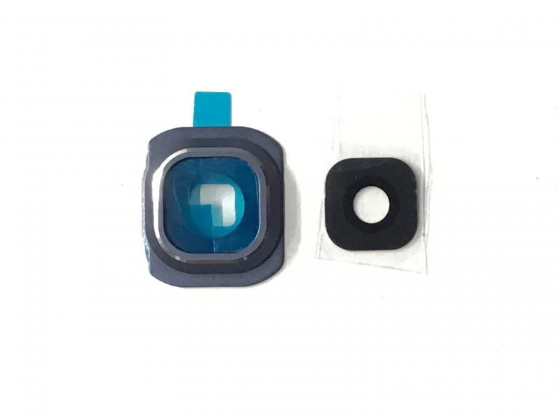 LENTE CAMARA SAMSUNG GALAXY S6 G920F AZUL CON MARCO