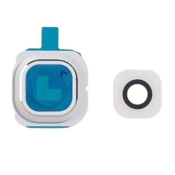 LENTE CAMARA SAMSUNG GALAXY S6 G920F BLANCO CON MARCO