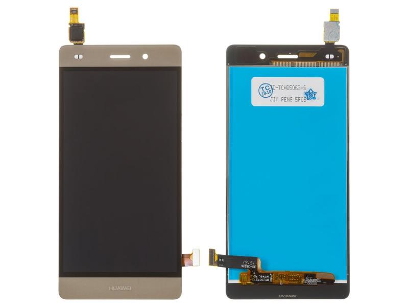LCD PANTALLA HUAWEI ASCEND P8 LITE ALE-L21 DORADA SIN MARCO