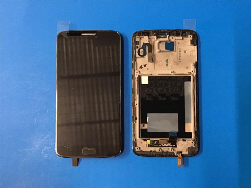 LCD PANTALLA LG G2 D800 AT&T COMPLETA NEGRA CON MARCO