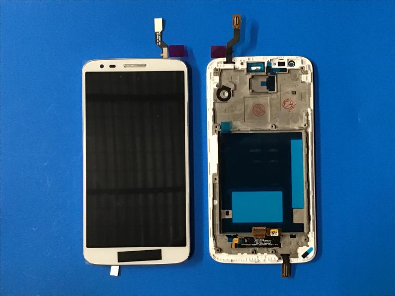 LCD PANTALLA LG G2 D802 D805 D803 COMPLETA BLANCA CON MARCO