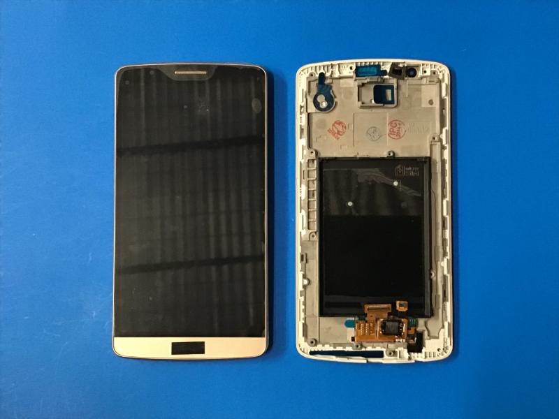 LCD PANTALLA LG G3 D850 D851 COMPLETA NEGRA/DORADO CON MARCO