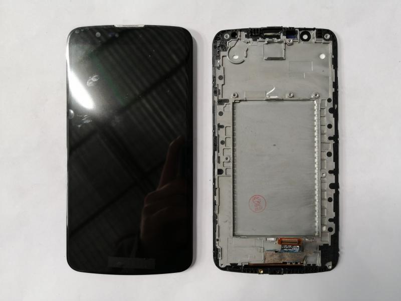 LCD PANTALLA LG K10 K420 K430 COMPLETA NEGRA CON MARCO