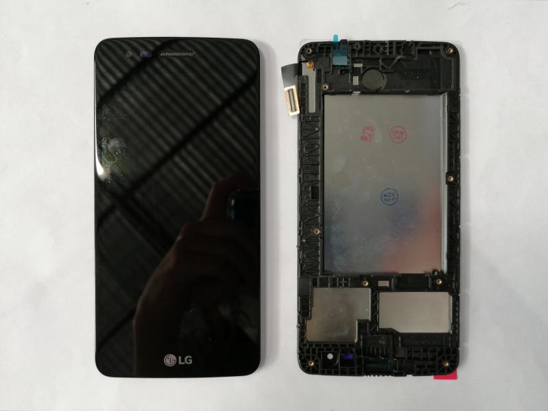 LCD PANTALLA LG K8 2017 M200N M200E COMPLETA NEGRA CON MARCO