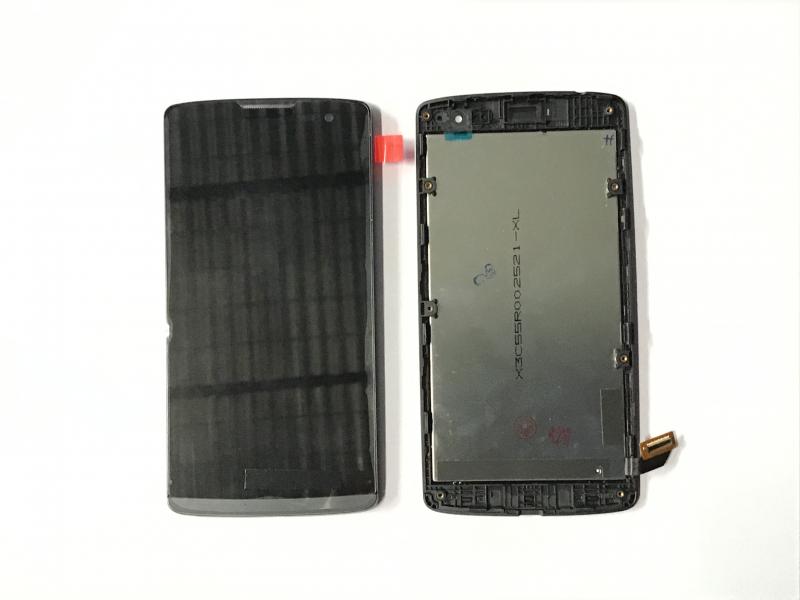 LCD PANTALLA LG LEON H340 H326 C50 COMPLETA NEGRA CON MARCO