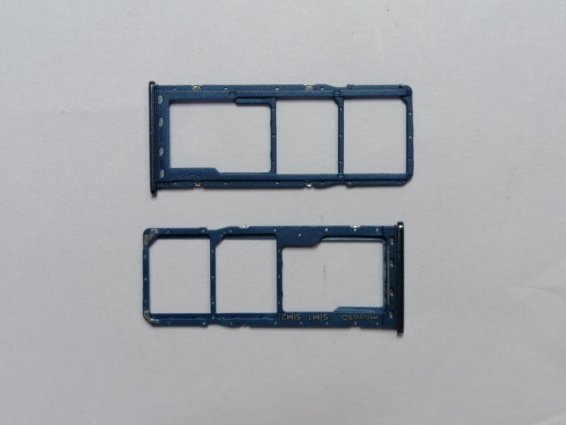 BANDEJA DUAL SIM MICRO SD SAMSUNG GALAXY A20 A205 M10S A70 A705 A50 A505 AZUL CLARO