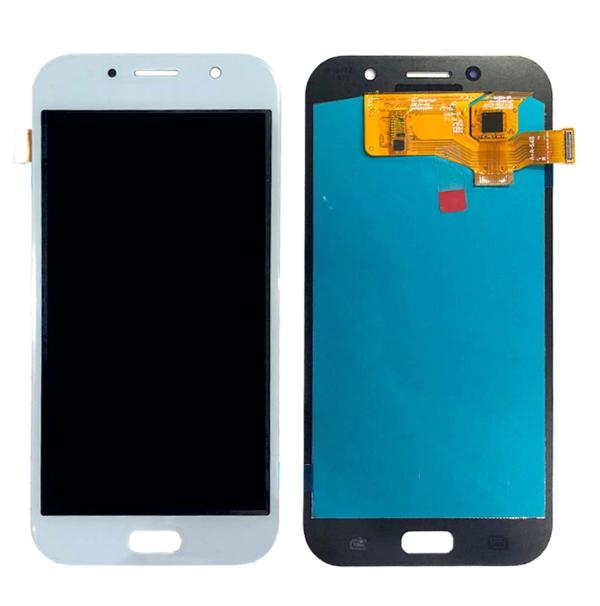 LCD PANTALLA SAMSUNG GALAXY A7 (2017) A720 COMPLETA CELESTE SIN MARCO