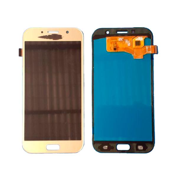 LCD PANTALLA SAMSUNG GALAXY A7 (2017) A720 COMPLETA DORADA SIN MARCO