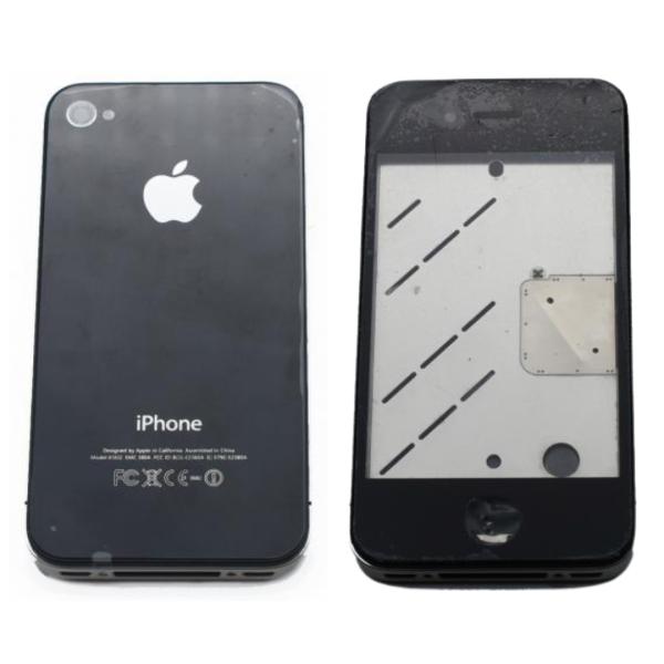 CARATULA IPHONE 4G NEGRA