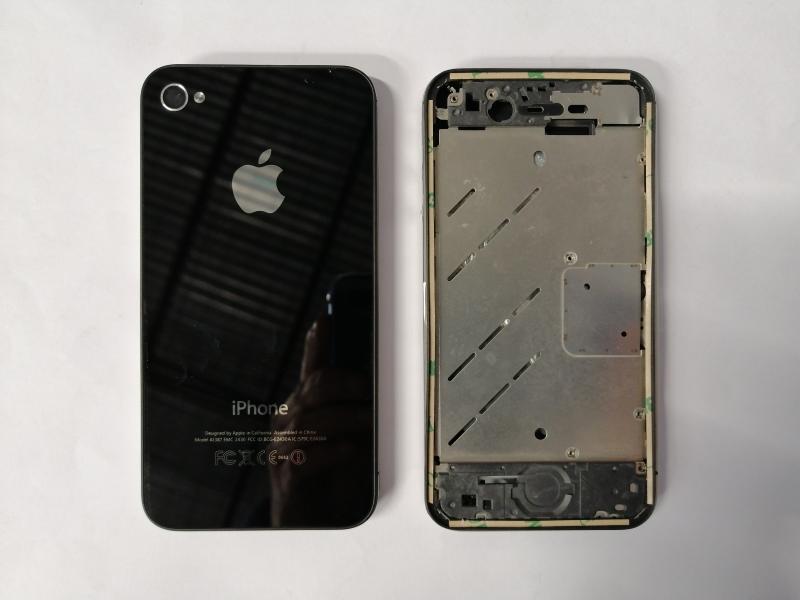 CARATULA IPHONE 4GS 4S A1387 A1431 NEGRA