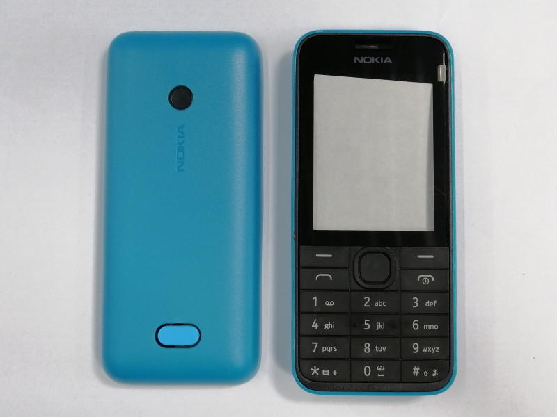CARATULA NOKIA 208 CELESTE