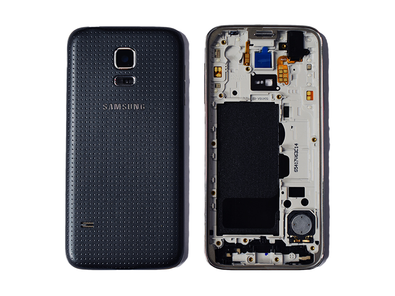TAPA SAMSUNG GALAXY S5 MINI G800 AZUL CON MARCO