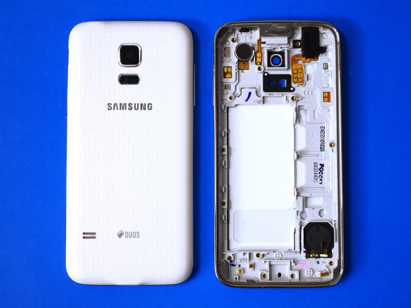 TAPA SAMSUNG GALAXY S5 MINI G800 BLANCA CON MARCO