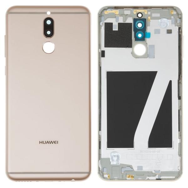 TAPA HUAWEI MATE 10 LITE DORADA CON MARCO